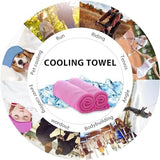 Sukeen Cooling Towels 8 Pack (40"x12"), Cooling Towels for Neck and Face, Microfiber Cool Towel, Soft Breathable Chilly Towel for Yoga, Golf, Gym, Camping, Running, Workout & More Activities