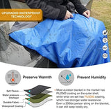 DUKUSEEK Outdoor Waterproof Stadium Blanket, XL Large (79x56) Hooded Stadium Blankets with Fleece,Portable,Warm Outside Blankets for Cold Weather, Camping, Sports, Beach, Football, Festivals…