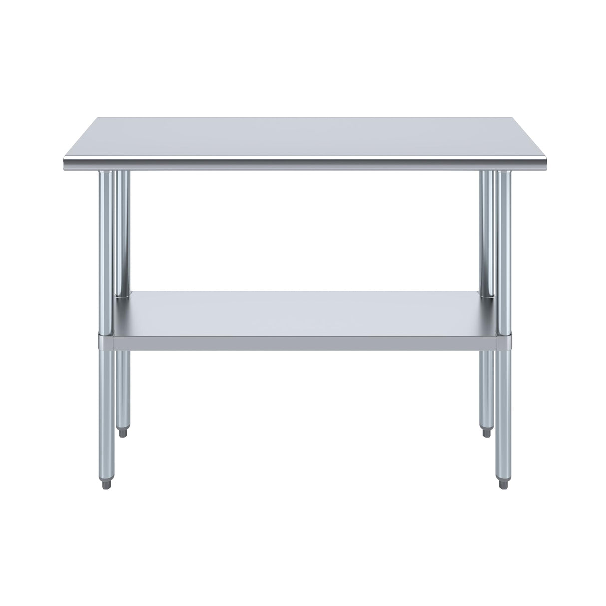 AmGood 16 in. x 48 in. Stainless Steel Work Table | Metal Kitchen Food Prep Table | NSF