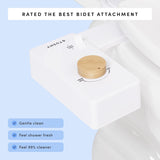 TUSHY Classic 3.0 Bidet Toilet Seat Attachment - a Non-Electric Self Cleaning Water Sprayer with Adjustable Water Pressure Nozzle, Angle Control & Easy Home Installation (Brushed Nickel)
