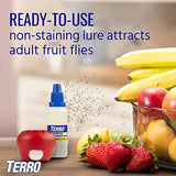 Terro Fruit Fly Traps for Indoors (6 Pack) + 270 Days of Lure Supply