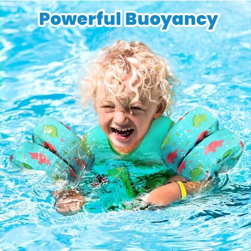 HeySplash Toddler Swim Vest, Toddler Floaties Fit 13-30 Lbs, Puddle Kids Jumper with Adjustable Strap, Pool Float Jacket Arm Floaties Baby Floatie Water Wing, Pool Sea Swimming Aid