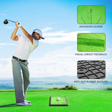 Golf Hitting Mat | Golf Training Mat for Swing Path Feedback/Detection Batting | Extra Replaceable Golf Practice Mat 16"x12" | Golf Gifts for Men/Women for Home Indoor Outdoor