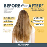 Nutricap Expert Hair & Nail Growth - Made In Canada - Biotin, Walnut Oil, Vitamin B3 - Hair Growth, Strengthens Nails - 2 Months Treatment - 120 softgels
