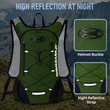 Lightweight Hydration Backpack, Running Backpack with 2L Water Bladder, Hydro Water Daypack for Cycling Hiking Rave for Men Women