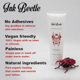 Ink Beetle Tattoo Aftercare Sealant Gel - Forms a breathable protective skin-No Adhesives-No Latex-Natural Healing ingredients- Painlessly wash off- No Adeverse skin reactions- 8 fl oz