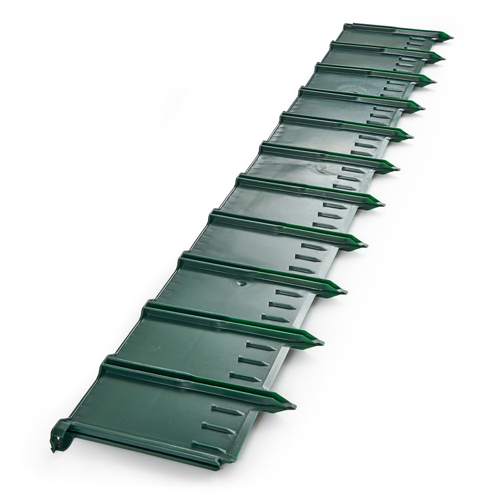 Greenscapes 3-Foot Plastic Green Edging (4-Pack) – Durable Landscape Border for Gardens, Lawns & Flower Beds