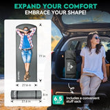 Hikenture Self Inflating Sleeping Pad for Camping, 3'' Ultra Thick Camping Pad with Pillow, 9.5 R-Value Insulated Camping Mattress, 4-Season Inflatable Foam Camping Mat for Car, Tent, Cot