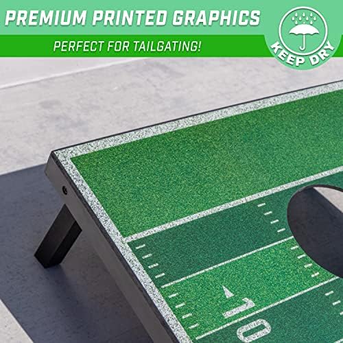 GoSports Portable Cornhole Sets, 8 Styles – Choose 4 x 2 ft or 3 x 2 ft - Boards Include 8 Bean Bags, Travel Case, and Game Rules