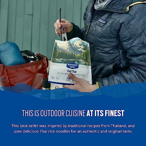 Backpacker's Pantry Pad Thai - Freeze Dried Backpacking & Camping Food - Emergency Food - 23 Grams of Protein, Vegan, Gluten Free