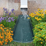 Splash Blocks for Gutters Downspouts, 24" Downspout Extensions for Rain Water Drainage, Thickened Gutter Splash Guard with Fixing Piles(1 Pack, Green)