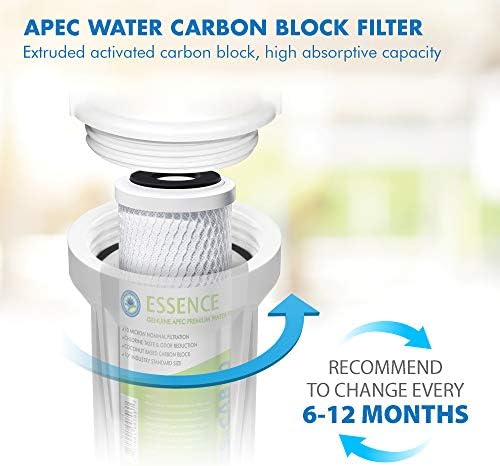 APEC Water Systems FILTER-SET-ESX2 2 Sets of High Capacity Replacement Pre-Filter Sets For Essence Series Reverse Osmosis Water Filter System Stage 1-3