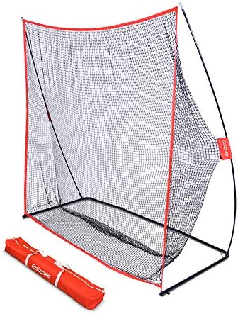 GoSports Golf Practice Hitting Net - Choose Between Huge 10 x7 ft or 7 x7 ft Nets -Personal Driving Range for Indoor or Outdoor Use - Designed by Golfers for Golfers