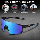 STORYCOAST Polarized Sports Sunglasses for Men Women,Driving Fishing Cycling Mountain Bike Sunglasses UV400 Protection
