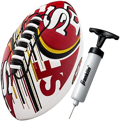 Franklin Sports NFL Team Mini Footballs - Youth 8.5" Official NFL Licensed Football + Air Pump Set