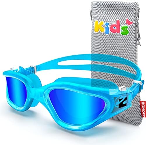 ZIONOR Kids Swim Goggles, G1 MINI UV Protection Anti-Fog Polarized Swimming Goggles for Age 6-14