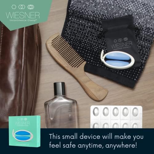WIESNER Incontinence Clamp - Original Wiesner Male Incontinence Clamp - 3 Adjustable Sizes - Comfort and Confidence All Day Long - Wiesner Clamp - Clamp for Incontinence!