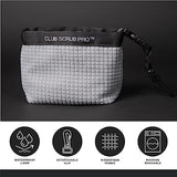 Golf Club and Golf Ball Cleaning Bag, Waterproof Clean Face Technology Liner, Detachable Clip, Machine Washable, Cleans Club Grooves, Dry Exterior (Neoprene or Microfiber Option Available)