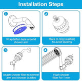 Yodel Shower Filter - Shower Head Filter for Hard Water - Water Softener to Remove Chlorine and Fluoride,Improve Hair and Skin Condition,Matte Black