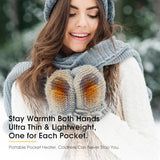 AI Hand Warmers Rechargeable 2 Pack, 6000mAh Electric Hand Warmers, AI Smart Chips 20Hrs Long Safe Heat, Portable Pocket Heater, Gifts for Christmas, Outdoor, Golf, Hunting, Camping Accessories