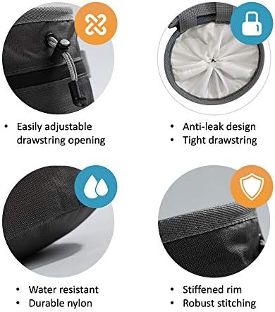 Chalk Bag for Rock Climbing, Climbing Chalk Bag for Bouldering with 2 Large Zipper Storage Pockets, Premium Gym Chalk Bag for Weightlifting, Great Gift and Rock Climbing Gear