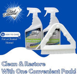 Ultimate Grout Cleaner for Tile Floors Blasts Away Years of Dirt and Grime. Heavy Duty Spray Cleaning Solution. Safe for Colored Grout and Natural Stone. Professional Results 2-QTS W Brush