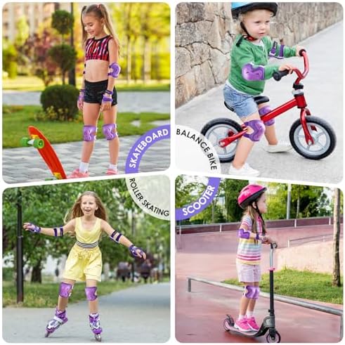 BOSONER Kids/Youth Knee Pad Elbow Pads Guards Protective Gear Set for Roller Skates Cycling BMX Bike Skateboard Inline Skatings Scooter Riding Sports