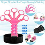 Grip Strength Trainer(5 Pack) with Finger Exerciser, Hand Grip Strengthener, Finger Stretcher,Grip Ring & Stress Relief Ball for Muscle Building and Injury Recover with Carry Bag