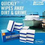 Premium Boat Scuff Erasers, Boating Accessories for Cleaning, Gift for Pontoon, Fishing, Jon Boats, Decks, Vinyl and Hull Cleaner, Gadgets for Men and Women
