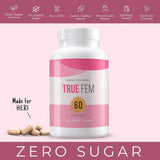TRUE FEM 13-in-1 Vitamin ，Truefem 13-in-1 Capsules Vegan, Non-GMO – Botanical Blend for Women’s Daily Balance