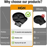 HGN Stainless Steel Glass Rinser for Kitchen Sinks,Metal Cup Washer, Kitchen Sink Cup Rinser,Kitchen Sink Accessories,Matte Black