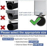 Garage Door Seal P Bulb – 20ft Flexible Weatherproof TPE Seal for Single-Channel Doors, Easy DIY Installation, Extreme Temperature Protection, Prevents Drafts, Noise Reduction, Saves Energy