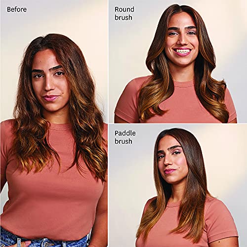 "T3 AireBrush Duo Interchangeable Hot Air Blow Dry Brush with Two Attachments � Includes 15 Heat and Speed Combinations, T3 IonFlow Technology, Volume Booster Switch, Lock-in Cool Shot"