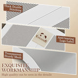 Yotache White Reversible Left Right Side Opening Tall Magnetic Screen Door Fits Door Size 36 x 98, Strengthened Polyester Mesh, Actual Screen Size 38" x 99"