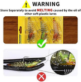 TRUSCEND Pre-rigged Fishing Jig Lures for Freshwater and Saltwater, Innovative Super Durable TPE Bass Lures, Lifelike Shrimp Crayfish Swimbait, Weedless Lure for Crappie Trout Walleye, Keep Separately