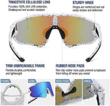 DUCO Kids Sunglasses Youth Baseball Sun Glasses Lightweight TR90 Frame UV400 Sports Cycling Shades for Boys Girls DK268