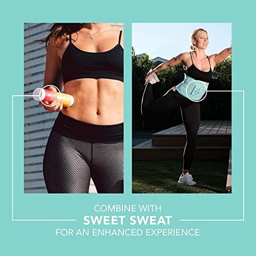 Sports Research® Sweet Sweat Waist Trimmer - Premium Sweat Enhancing Fitness Belt for Women & Men - 5 Adjustable Sizes