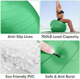 APEXUP Yoga & Pilates Ball - Anti Slip Heavy Duty Gym Ball for Fitness, Balance & Core Workout