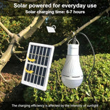 Dusk to Dawn Solar Light Bulbs for Indoor Home and Chieken Coop, Portable Solar LED Bulb Lights for Camping Tent Emergency, 2-Pack