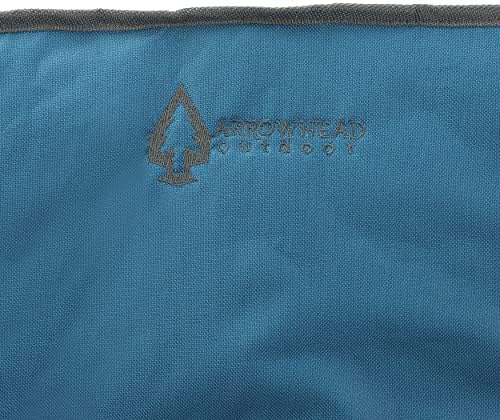 ARROWHEAD OUTDOOR Portable Folding Double Duo Camping Chair Loveseat w/ 2 Cup & Wine Glass Holder, Heavy-Duty Carrying Bag, Padded Seats & Armrests, Supports up to 650lbs, USA-Based Support