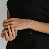 YIYEPUTI 14K Gold Bracelets for Women Double-Layer Gold Bracelets for Women