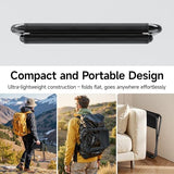 YSSOA Folding Camping Stool, Portable Collapsible Camp Stool, Folding Foot Rest for Lightweight Compact Chair, Foldable Footstool Ottoman for Outdoor Hiking Backpacking Fishing Picnic Barbecue BBQ