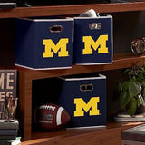 Franklin Sports NCAA College Team Fabric Storage Cubes Made to Fit Storage Bin Organizers
