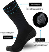 ONKE Cotton Full Cushion Crew Socks for Men Women Athletic Thick Warm Heavy Duty Steel Toe Work Boot Moisture Wicking Control