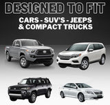 Pittman Outdoors AirBedz Inflatable PVC Rear Seat Air Mattress, Black - Mid-Size Fits Jeeps, Car, SUV’s & Mid-Size Trucks, Comes with Portable DC Air Pump