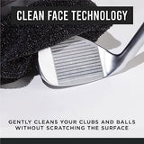 Golf Club and Golf Ball Cleaning Bag, Waterproof Clean Face Technology Liner, Detachable Clip, Machine Washable, Cleans Club Grooves, Dry Exterior (Neoprene or Microfiber Option Available)
