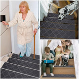 Stair Treads for Wooden Steps 15pcs - 8x30in Carpet Stairs Runner Indoor Non-Slip Stair Mats for Kids Elders and Pets