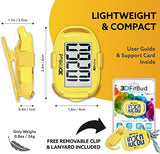 3DFitBud Simple Step Counter Walking 3D Pedometer from 3DActive with Clip & Lanyard - A420S