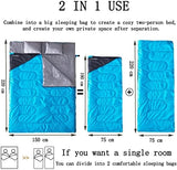 Tuphen Double Sleeping Bag, Sleeping Bag with 2 Pillows, Queen Size XL Bag for 2 People, Cold Warm Weather- 3 Seasons, Waterproof Adults for Camping, Backpacking or Hiking