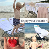 Towel Bands (6-Pack), Beach Pool & Cruise Chairs, Extra Durable, No Snapping, Cruise Ship & Beach Essentials, Great Alternative to Beach Towel Clips (3 Regular + 3 Glow in The Dark